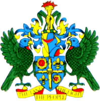 изображение герба Сент-Люсия