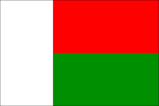 state flag Republic of Madagascar