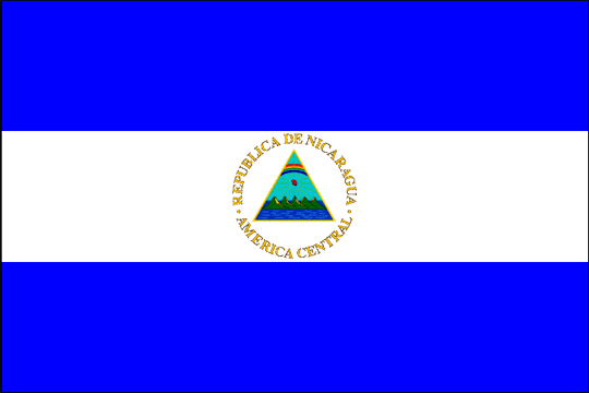 state flag Republic of Nicaragua