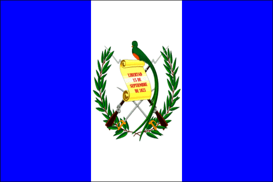 state flag Republic of Guatemala