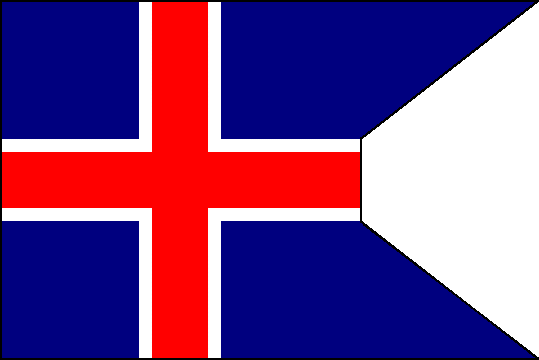 state flag Republic of Iceland