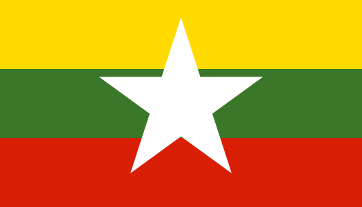state flag Republic of the Union of Myanmar