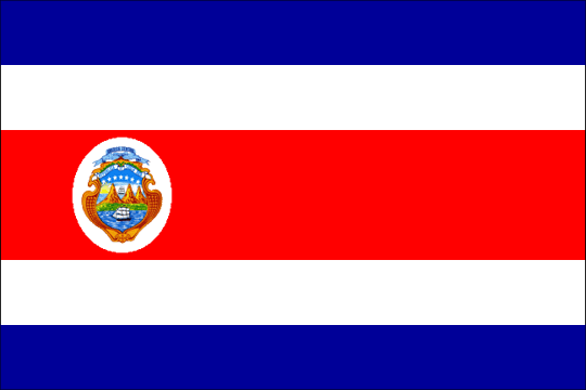 state flag Republic of Costa Rica