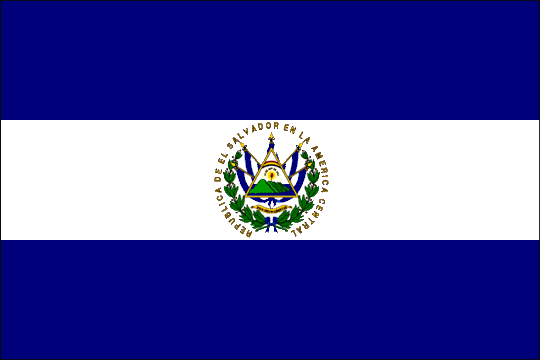 state flag Republic of El Salvador
