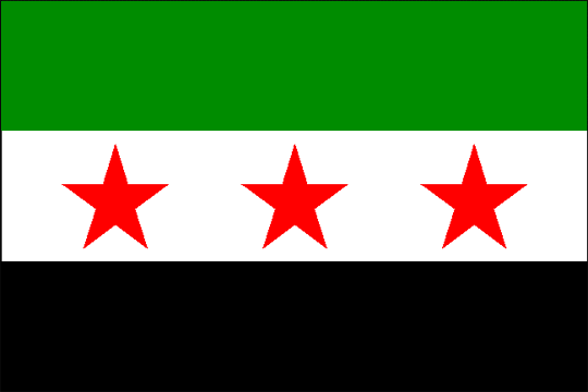 state flag Syrian Republic